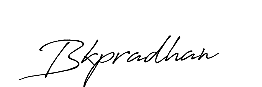 Design your own signature with our free online signature maker. With this signature software, you can create a handwritten (Antro_Vectra_Bolder) signature for name Bkpradhan. Bkpradhan signature style 7 images and pictures png