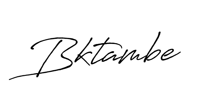 Create a beautiful signature design for name Bktambe. With this signature (Antro_Vectra_Bolder) fonts, you can make a handwritten signature for free. Bktambe signature style 7 images and pictures png