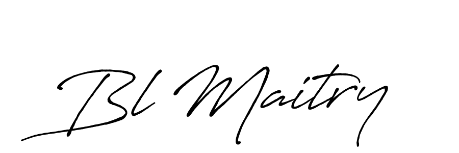 Similarly Antro_Vectra_Bolder is the best handwritten signature design. Signature creator online .You can use it as an online autograph creator for name Bl Maitry. Bl Maitry signature style 7 images and pictures png