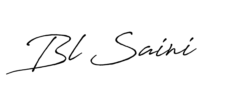 Once you've used our free online signature maker to create your best signature Antro_Vectra_Bolder style, it's time to enjoy all of the benefits that Bl Saini name signing documents. Bl Saini signature style 7 images and pictures png