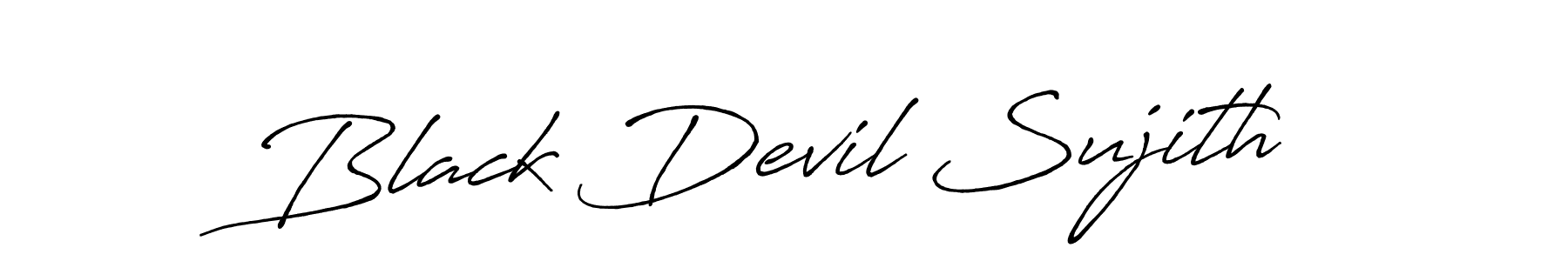if you are searching for the best signature style for your name Black Devil Sujith. so please give up your signature search. here we have designed multiple signature styles  using Antro_Vectra_Bolder. Black Devil Sujith signature style 7 images and pictures png