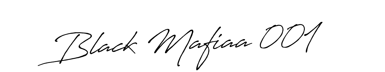 Make a beautiful signature design for name Black Mafiaa 001. With this signature (Antro_Vectra_Bolder) style, you can create a handwritten signature for free. Black Mafiaa 001 signature style 7 images and pictures png