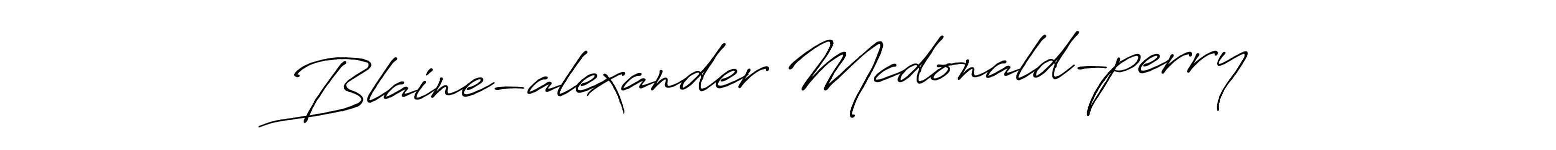 Use a signature maker to create a handwritten signature online. With this signature software, you can design (Antro_Vectra_Bolder) your own signature for name Blaine-alexander Mcdonald-perry. Blaine-alexander Mcdonald-perry signature style 7 images and pictures png