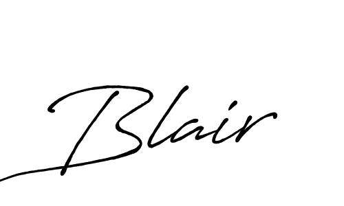 Make a beautiful signature design for name Blair. With this signature (Antro_Vectra_Bolder) style, you can create a handwritten signature for free. Blair signature style 7 images and pictures png