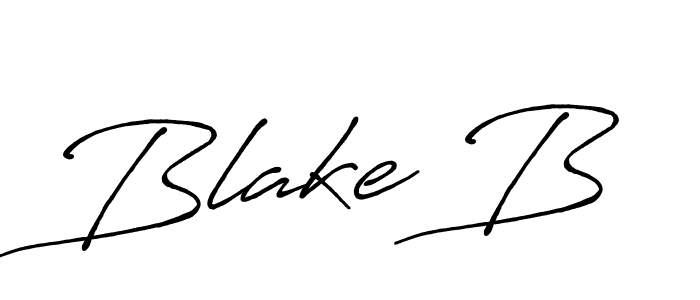 Also we have Blake B name is the best signature style. Create professional handwritten signature collection using Antro_Vectra_Bolder autograph style. Blake B signature style 7 images and pictures png