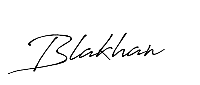 Also You can easily find your signature by using the search form. We will create Blakhan name handwritten signature images for you free of cost using Antro_Vectra_Bolder sign style. Blakhan signature style 7 images and pictures png