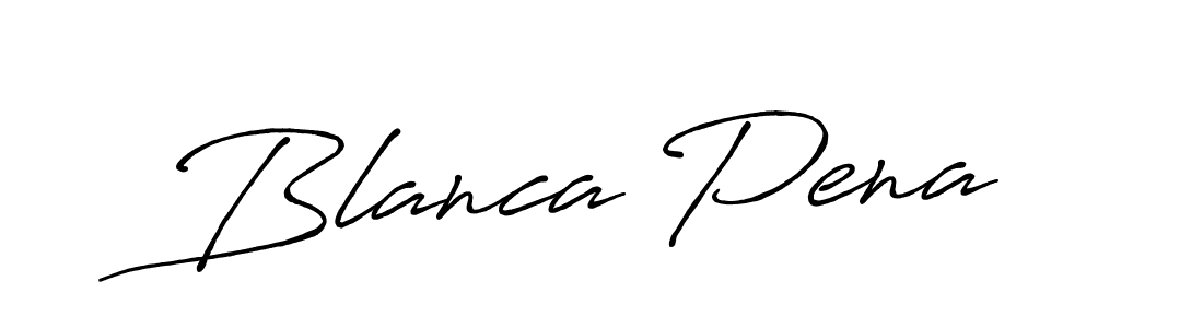 How to make Blanca Pena signature? Antro_Vectra_Bolder is a professional autograph style. Create handwritten signature for Blanca Pena name. Blanca Pena signature style 7 images and pictures png