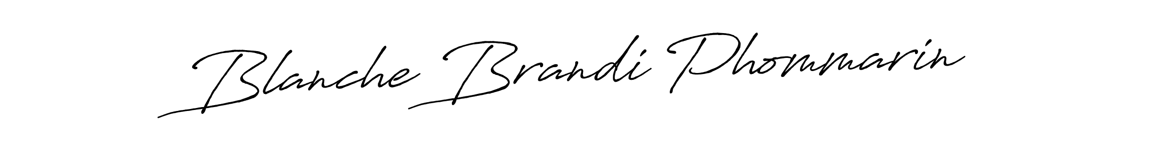 Design your own signature with our free online signature maker. With this signature software, you can create a handwritten (Antro_Vectra_Bolder) signature for name Blanche Brandi Phommarin. Blanche Brandi Phommarin signature style 7 images and pictures png