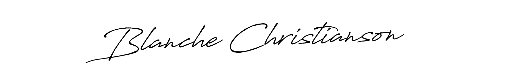 The best way (Antro_Vectra_Bolder) to make a short signature is to pick only two or three words in your name. The name Blanche Christianson include a total of six letters. For converting this name. Blanche Christianson signature style 7 images and pictures png