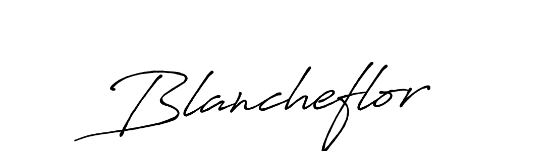 Also You can easily find your signature by using the search form. We will create Blancheflor name handwritten signature images for you free of cost using Antro_Vectra_Bolder sign style. Blancheflor signature style 7 images and pictures png