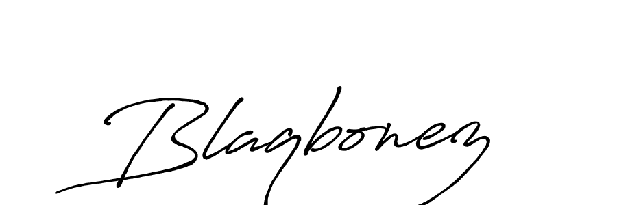 Design your own signature with our free online signature maker. With this signature software, you can create a handwritten (Antro_Vectra_Bolder) signature for name Blaqbonez. Blaqbonez signature style 7 images and pictures png