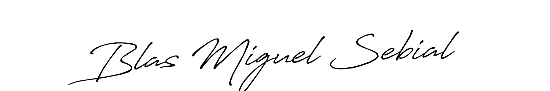Antro_Vectra_Bolder is a professional signature style that is perfect for those who want to add a touch of class to their signature. It is also a great choice for those who want to make their signature more unique. Get Blas Miguel Sebial name to fancy signature for free. Blas Miguel Sebial signature style 7 images and pictures png
