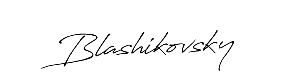 Design your own signature with our free online signature maker. With this signature software, you can create a handwritten (Antro_Vectra_Bolder) signature for name Blashikovsky. Blashikovsky signature style 7 images and pictures png