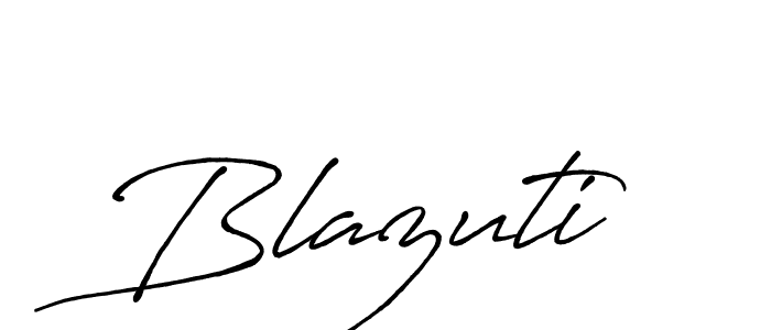 Design your own signature with our free online signature maker. With this signature software, you can create a handwritten (Antro_Vectra_Bolder) signature for name Blazuti. Blazuti signature style 7 images and pictures png