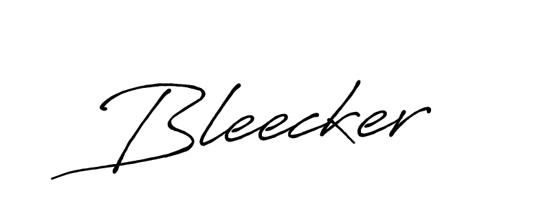 Create a beautiful signature design for name Bleecker. With this signature (Antro_Vectra_Bolder) fonts, you can make a handwritten signature for free. Bleecker signature style 7 images and pictures png