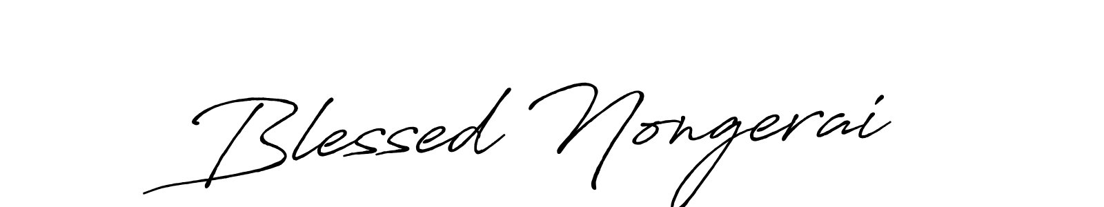 Check out images of Autograph of Blessed Nongerai name. Actor Blessed Nongerai Signature Style. Antro_Vectra_Bolder is a professional sign style online. Blessed Nongerai signature style 7 images and pictures png