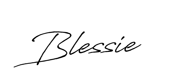 Make a beautiful signature design for name Blessie. With this signature (Antro_Vectra_Bolder) style, you can create a handwritten signature for free. Blessie signature style 7 images and pictures png