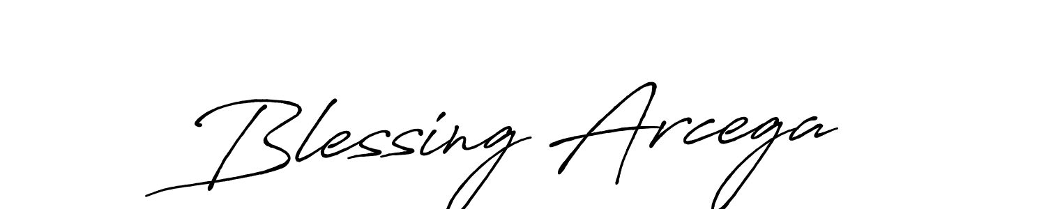 Also You can easily find your signature by using the search form. We will create Blessing Arcega name handwritten signature images for you free of cost using Antro_Vectra_Bolder sign style. Blessing Arcega signature style 7 images and pictures png