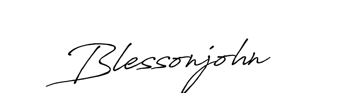 How to make Blessonjohn signature? Antro_Vectra_Bolder is a professional autograph style. Create handwritten signature for Blessonjohn name. Blessonjohn signature style 7 images and pictures png