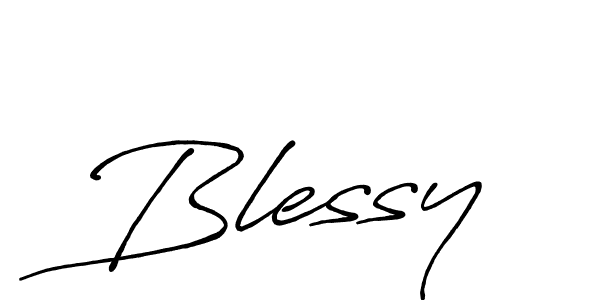 Make a beautiful signature design for name Blessy. Use this online signature maker to create a handwritten signature for free. Blessy signature style 7 images and pictures png