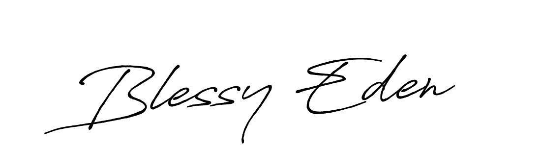 Antro_Vectra_Bolder is a professional signature style that is perfect for those who want to add a touch of class to their signature. It is also a great choice for those who want to make their signature more unique. Get Blessy Eden name to fancy signature for free. Blessy Eden signature style 7 images and pictures png