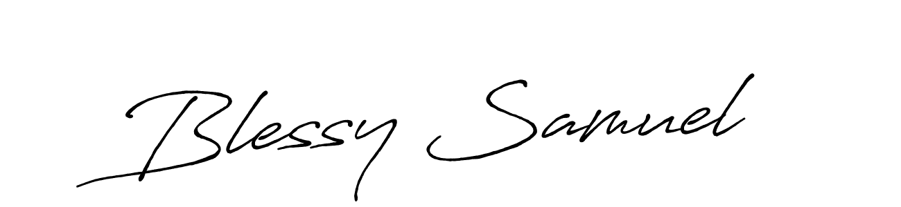 Also we have Blessy Samuel name is the best signature style. Create professional handwritten signature collection using Antro_Vectra_Bolder autograph style. Blessy Samuel signature style 7 images and pictures png