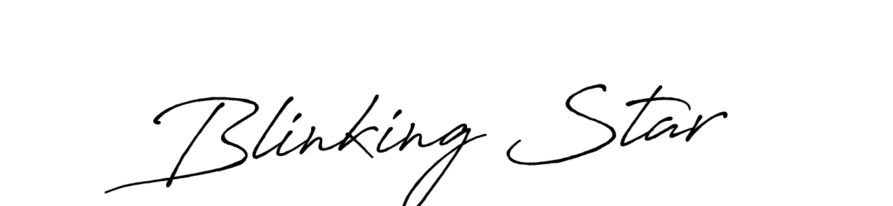 Once you've used our free online signature maker to create your best signature Antro_Vectra_Bolder style, it's time to enjoy all of the benefits that Blinking Star name signing documents. Blinking Star signature style 7 images and pictures png