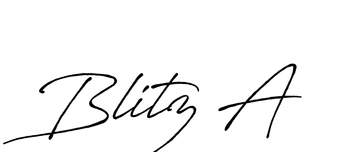 Best and Professional Signature Style for Blitz A. Antro_Vectra_Bolder Best Signature Style Collection. Blitz A signature style 7 images and pictures png