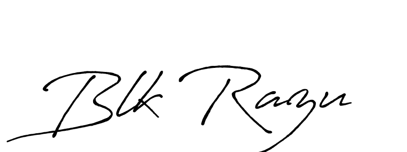 Design your own signature with our free online signature maker. With this signature software, you can create a handwritten (Antro_Vectra_Bolder) signature for name Blk Razu. Blk Razu signature style 7 images and pictures png