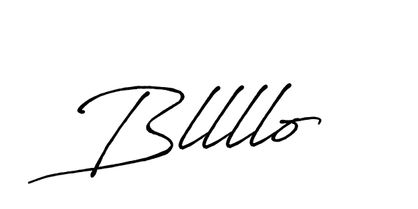 Use a signature maker to create a handwritten signature online. With this signature software, you can design (Antro_Vectra_Bolder) your own signature for name Bllllo. Bllllo signature style 7 images and pictures png