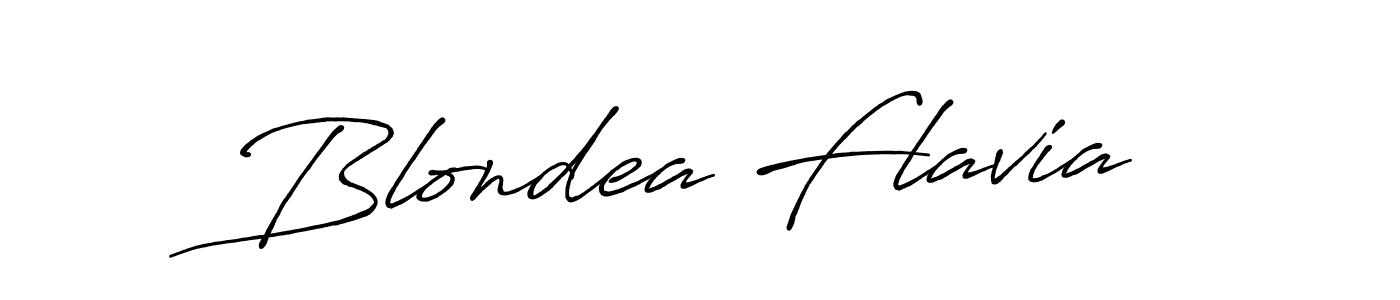 Create a beautiful signature design for name Blondea Flavia. With this signature (Antro_Vectra_Bolder) fonts, you can make a handwritten signature for free. Blondea Flavia signature style 7 images and pictures png