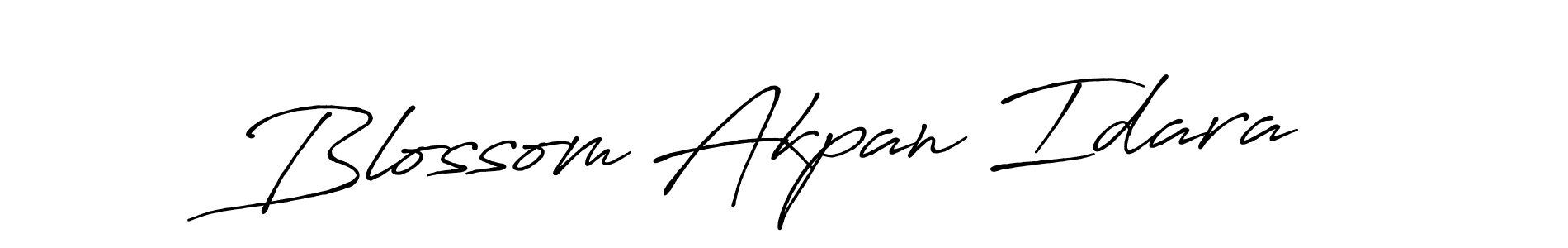 Antro_Vectra_Bolder is a professional signature style that is perfect for those who want to add a touch of class to their signature. It is also a great choice for those who want to make their signature more unique. Get Blossom Akpan Idara name to fancy signature for free. Blossom Akpan Idara signature style 7 images and pictures png
