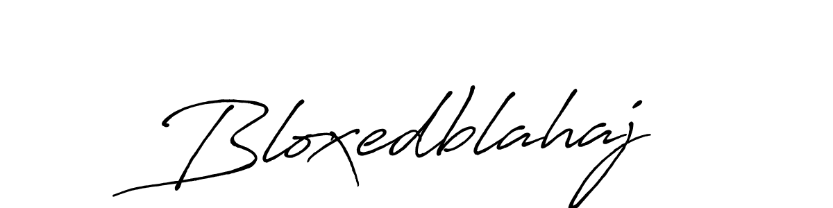 Create a beautiful signature design for name Bloxedblahaj. With this signature (Antro_Vectra_Bolder) fonts, you can make a handwritten signature for free. Bloxedblahaj signature style 7 images and pictures png