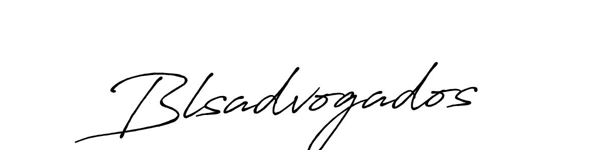 How to make Blsadvogados signature? Antro_Vectra_Bolder is a professional autograph style. Create handwritten signature for Blsadvogados name. Blsadvogados signature style 7 images and pictures png