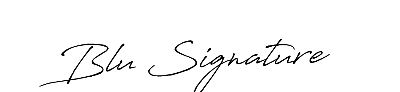 Also we have Blu Signature name is the best signature style. Create professional handwritten signature collection using Antro_Vectra_Bolder autograph style. Blu Signature signature style 7 images and pictures png