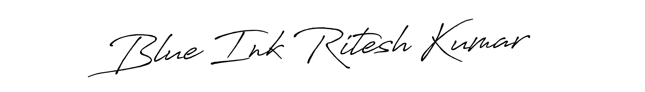 Also You can easily find your signature by using the search form. We will create Blue Ink Ritesh Kumar name handwritten signature images for you free of cost using Antro_Vectra_Bolder sign style. Blue Ink Ritesh Kumar signature style 7 images and pictures png
