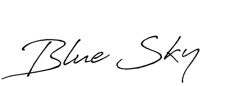 You should practise on your own different ways (Antro_Vectra_Bolder) to write your name (Blue Sky) in signature. don't let someone else do it for you. Blue Sky signature style 7 images and pictures png