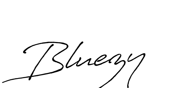 Create a beautiful signature design for name Bluezy. With this signature (Antro_Vectra_Bolder) fonts, you can make a handwritten signature for free. Bluezy signature style 7 images and pictures png