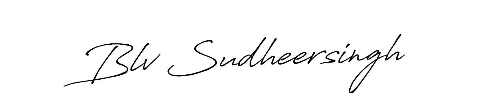 if you are searching for the best signature style for your name Blv Sudheersingh. so please give up your signature search. here we have designed multiple signature styles  using Antro_Vectra_Bolder. Blv Sudheersingh signature style 7 images and pictures png