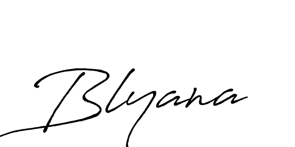 You can use this online signature creator to create a handwritten signature for the name Blyana. This is the best online autograph maker. Blyana signature style 7 images and pictures png