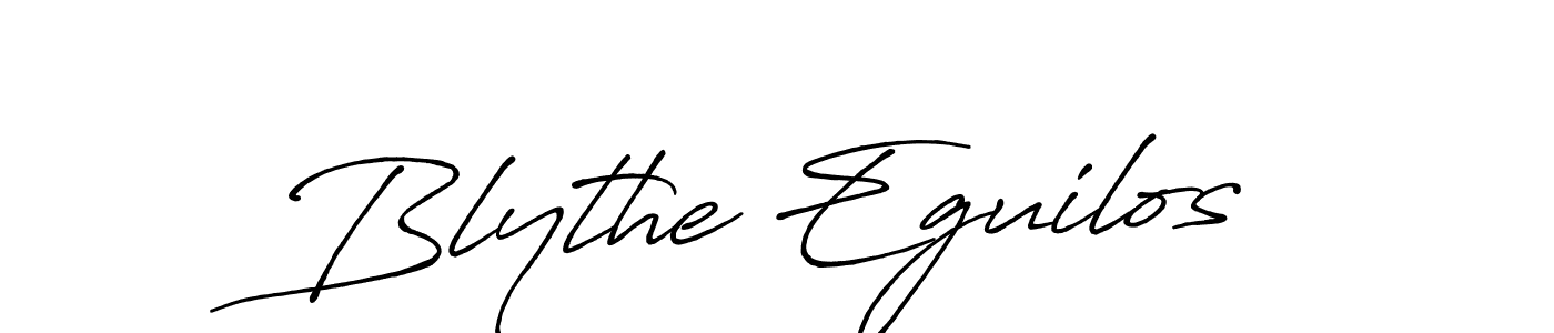 Design your own signature with our free online signature maker. With this signature software, you can create a handwritten (Antro_Vectra_Bolder) signature for name Blythe Eguilos. Blythe Eguilos signature style 7 images and pictures png