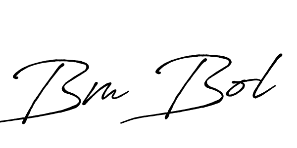 How to make Bm Bol signature? Antro_Vectra_Bolder is a professional autograph style. Create handwritten signature for Bm Bol name. Bm Bol signature style 7 images and pictures png