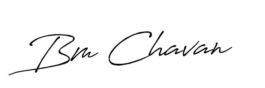 Design your own signature with our free online signature maker. With this signature software, you can create a handwritten (Antro_Vectra_Bolder) signature for name Bm Chavan. Bm Chavan signature style 7 images and pictures png