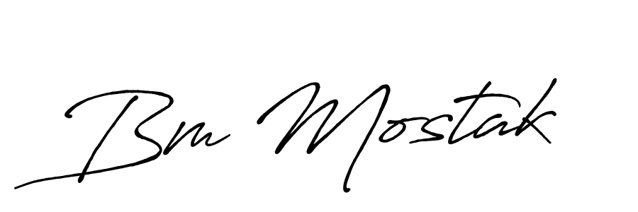 Make a short Bm Mostak signature style. Manage your documents anywhere anytime using Antro_Vectra_Bolder. Create and add eSignatures, submit forms, share and send files easily. Bm Mostak signature style 7 images and pictures png