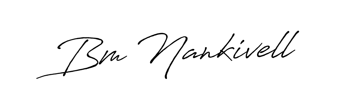 Make a beautiful signature design for name Bm Nankivell. Use this online signature maker to create a handwritten signature for free. Bm Nankivell signature style 7 images and pictures png