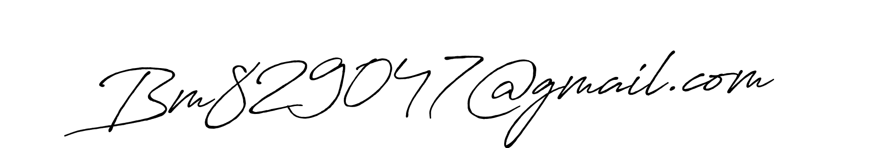 Make a beautiful signature design for name Bm829047@gmail.com. With this signature (Antro_Vectra_Bolder) style, you can create a handwritten signature for free. Bm829047@gmail.com signature style 7 images and pictures png