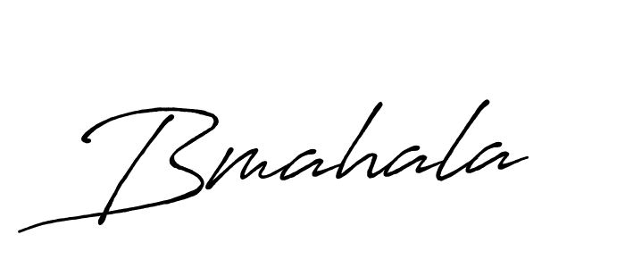 Design your own signature with our free online signature maker. With this signature software, you can create a handwritten (Antro_Vectra_Bolder) signature for name Bmahala. Bmahala signature style 7 images and pictures png
