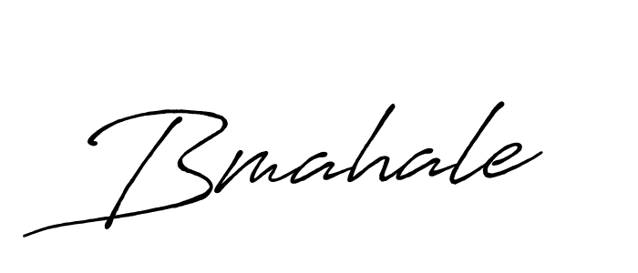 Make a beautiful signature design for name Bmahale. With this signature (Antro_Vectra_Bolder) style, you can create a handwritten signature for free. Bmahale signature style 7 images and pictures png