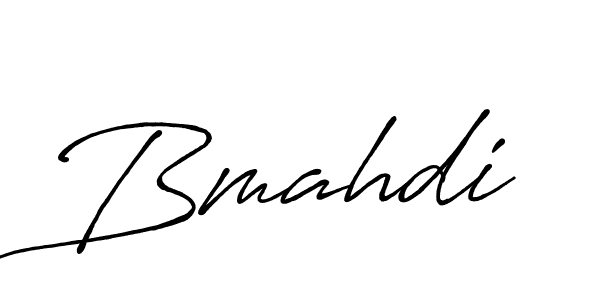 How to make Bmahdi signature? Antro_Vectra_Bolder is a professional autograph style. Create handwritten signature for Bmahdi name. Bmahdi signature style 7 images and pictures png