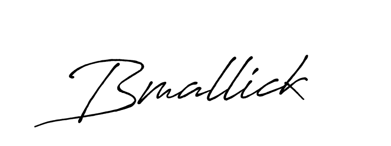 Make a beautiful signature design for name Bmallick. With this signature (Antro_Vectra_Bolder) style, you can create a handwritten signature for free. Bmallick signature style 7 images and pictures png